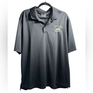 EUC UA Under Armour Loose Fit Black Polo Angelo State University Texas - Size XL